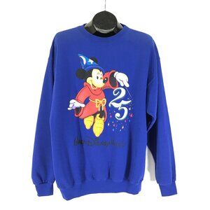 Vintage Walt Disney World 25th Anniversary Sweatshirt Size XL Mickey Mouse 90s